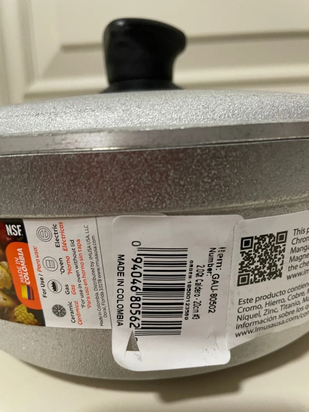 Ideal Cast Aluminum Covered Casserole - Silver